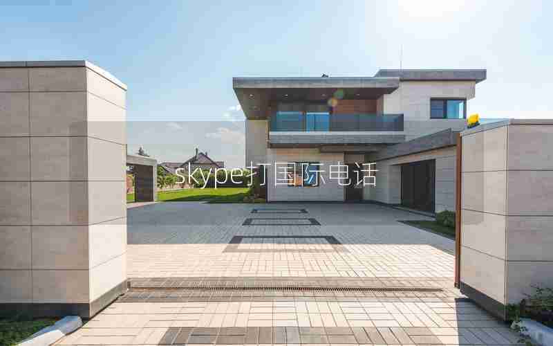 skype打国际电话