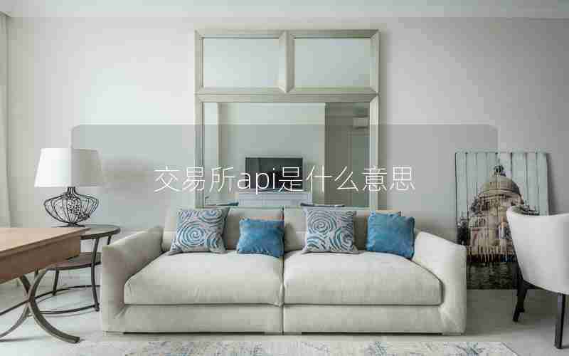 交易所api是什么意思