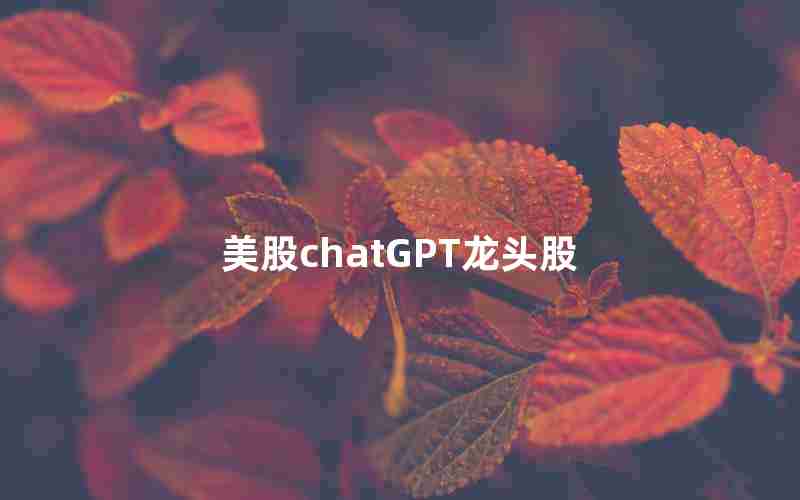 美股chatGPT龙头股