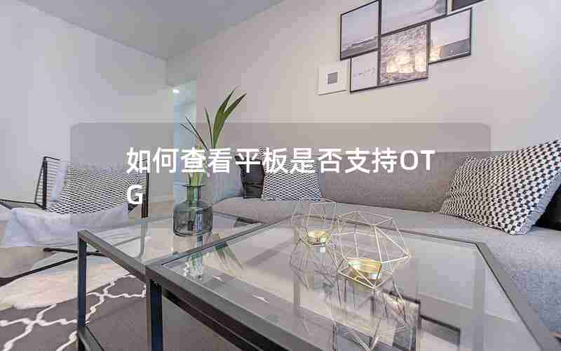 如何查看平板是否支持OTG 如何查看平板是否支持OTG
