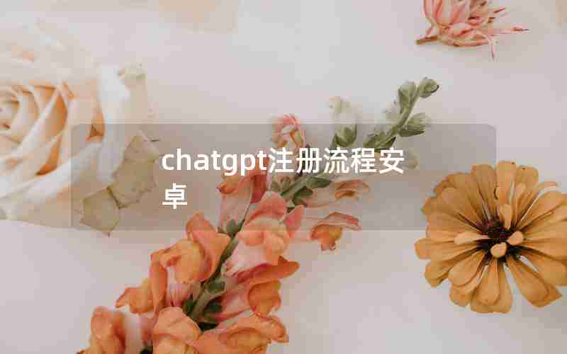 chatgpt注册流程安卓