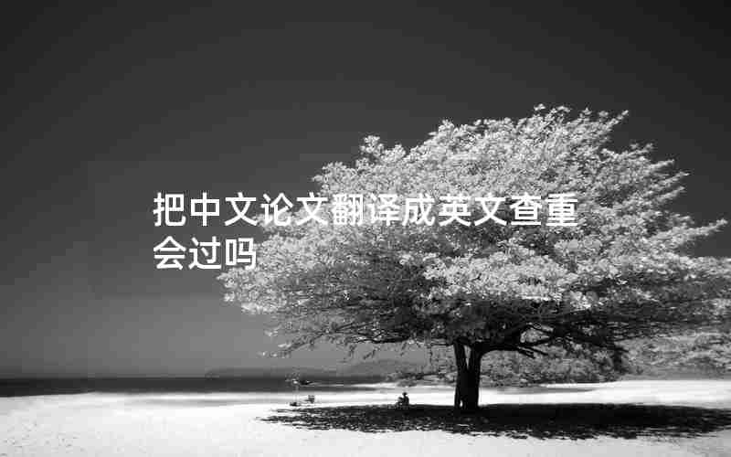 把中文论文翻译成英文查重会过吗 把中文论文翻译成英文查重会过吗