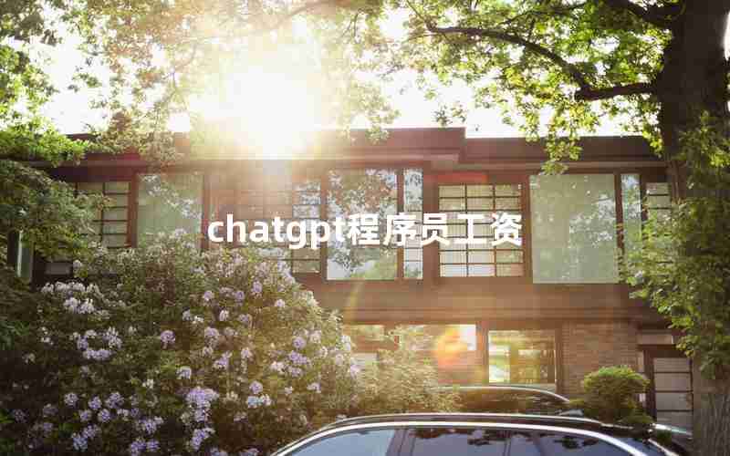 chatgpt程序员工资 chatgpt程序员工资
