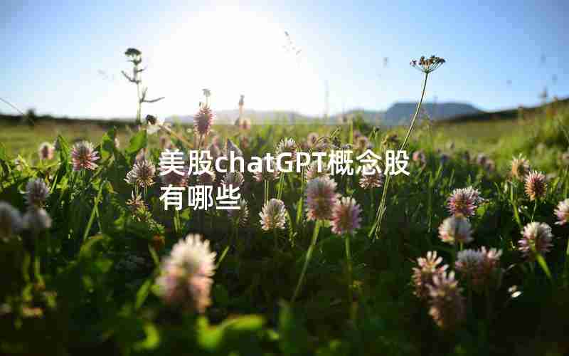 美股chatGPT概念股有哪些