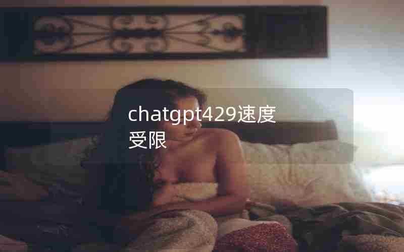 chatgpt429速度受限