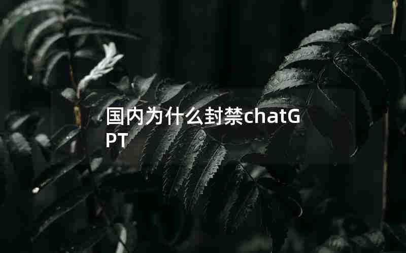 国内为什么封禁chatGPT 国内为什么封禁chatGPT
