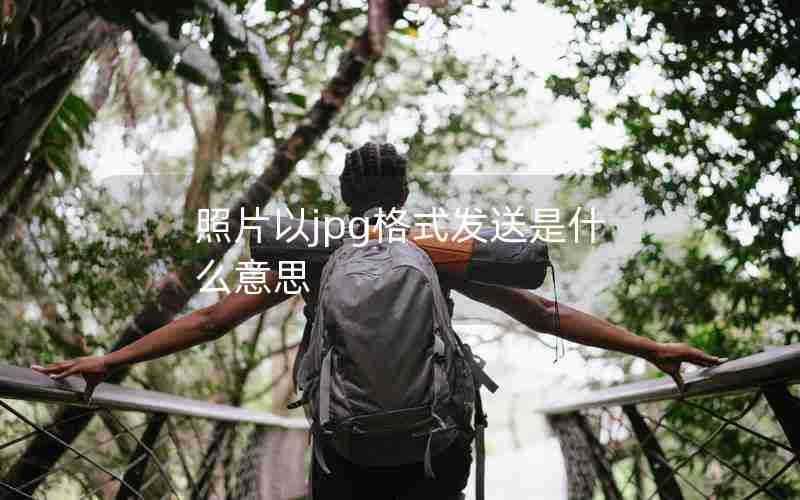 照片以jpg格式发送是什么意思 照片以jpg格式发送是什么意思