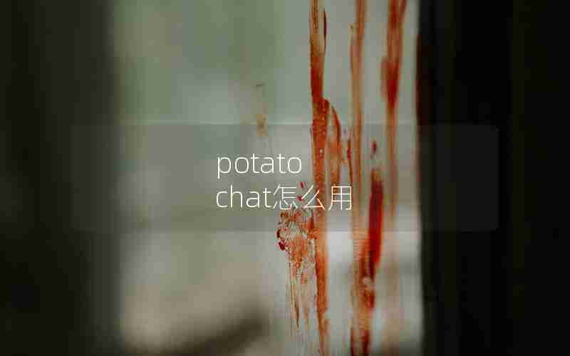 potato chat怎么用 potato chat怎么用