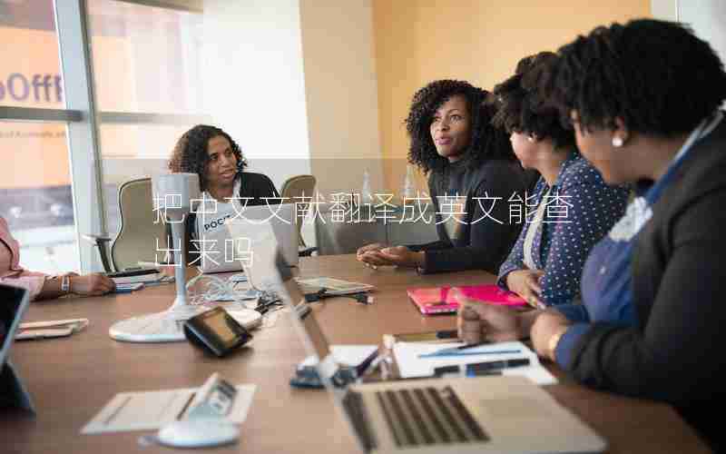 把中文文献翻译成英文能查出来吗