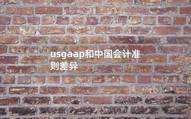 usgaap和中国会计准则差异
