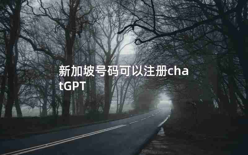 新加坡号码可以注册chatGPT