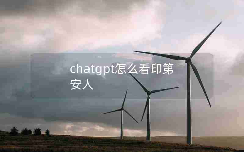 chatgpt怎么看印第安人 chatgpt怎么看印第安人