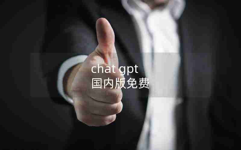 chat gpt 国内版免费