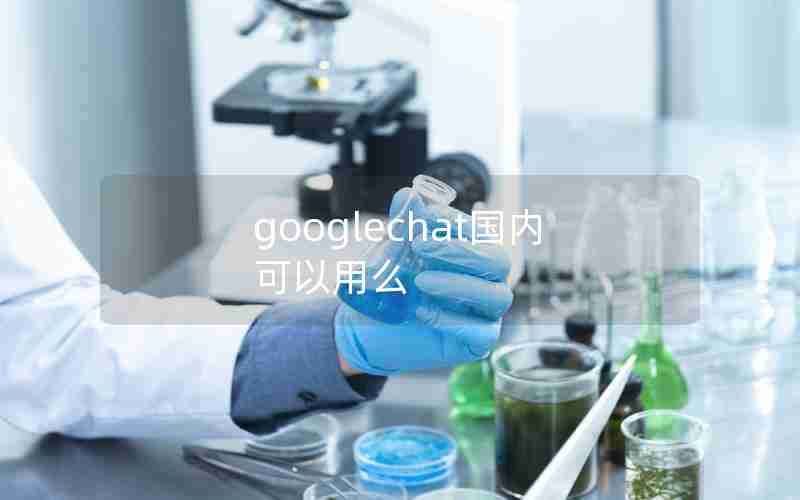googlechat国内可以用么