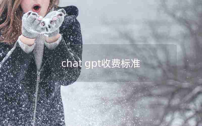 chat gpt收费标准