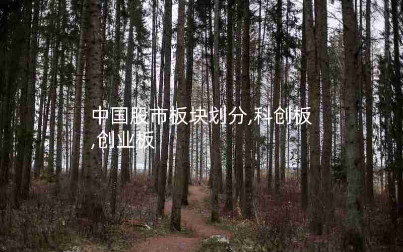 中国股市板块划分,科创板,创业板
