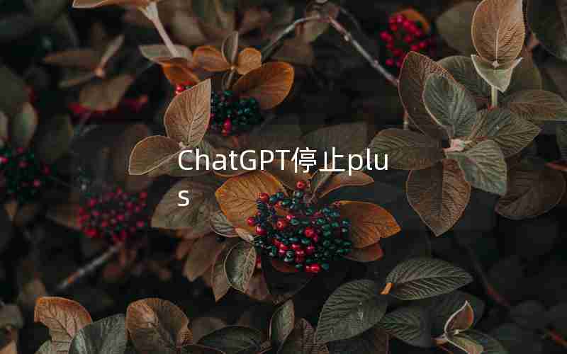 ChatGPT停止plus ChatGPT停止plus