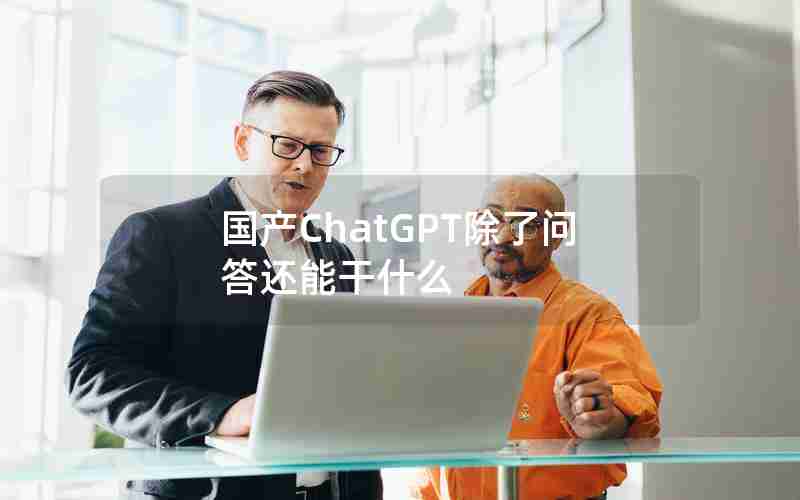 国产ChatGPT除了问答还能干什么