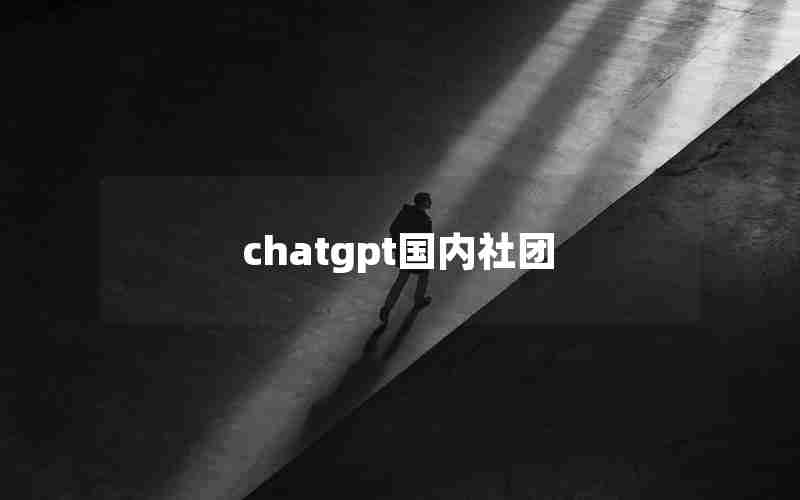 chatgpt国内社团