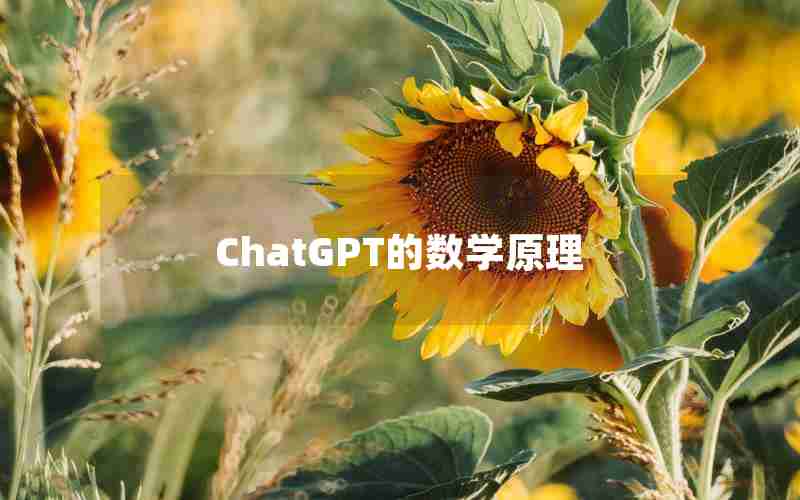 ChatGPT的数学原理
