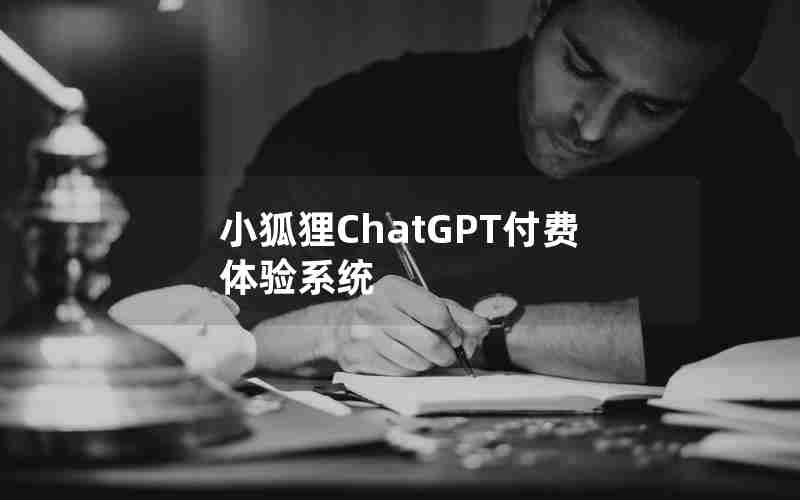 小狐狸ChatGPT付费体验系统 小狐狸ChatGPT付费体验系统
