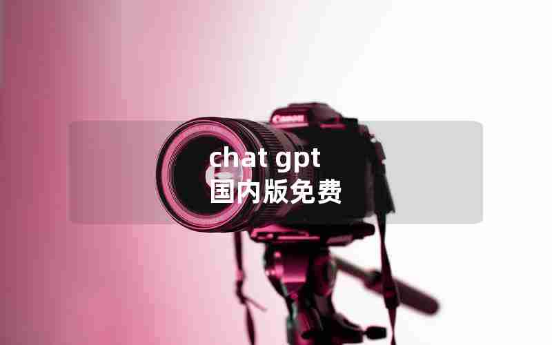 chat gpt 国内版免费