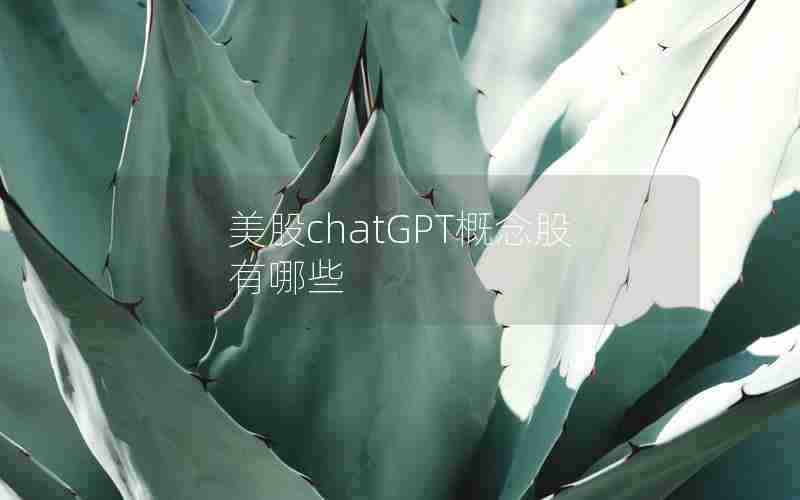 美股chatGPT概念股有哪些