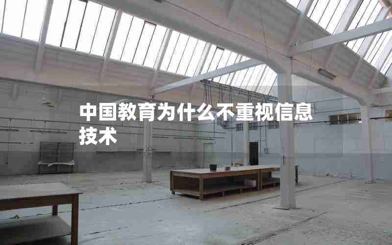 中国教育为什么不重视信息技术 中国教育为什么不重视信息技术