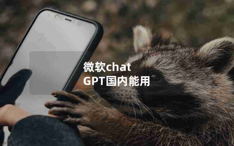 微软chat GPT国内能用 微软chat GPT国内能用