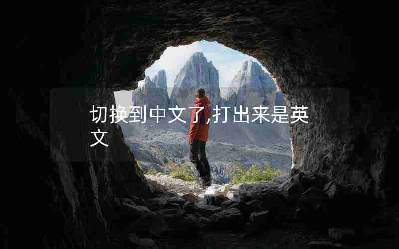 切换到中文了,打出来是英文