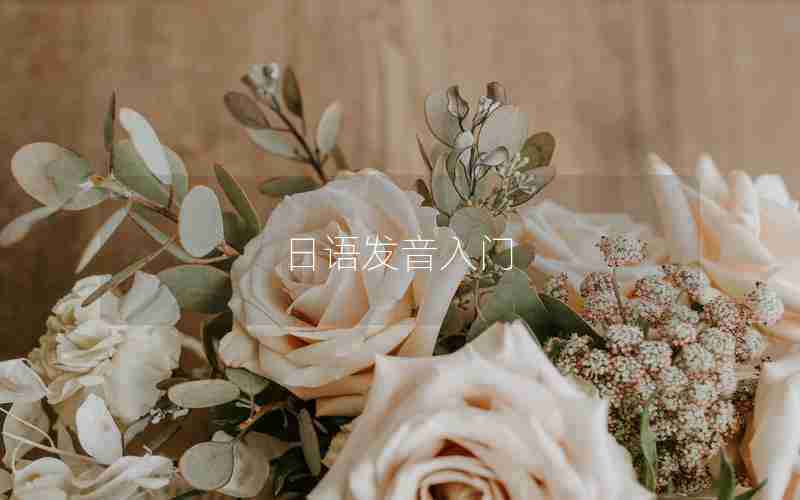 日语发音入门 日语发音入门