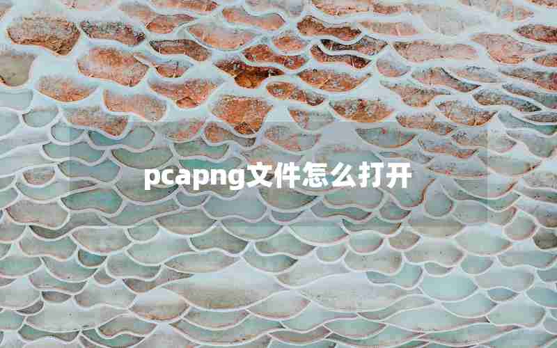 pcapng文件怎么打开 pcapng文件怎么打开