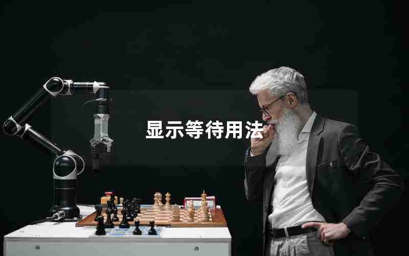 显示等待用法 显示等待用法