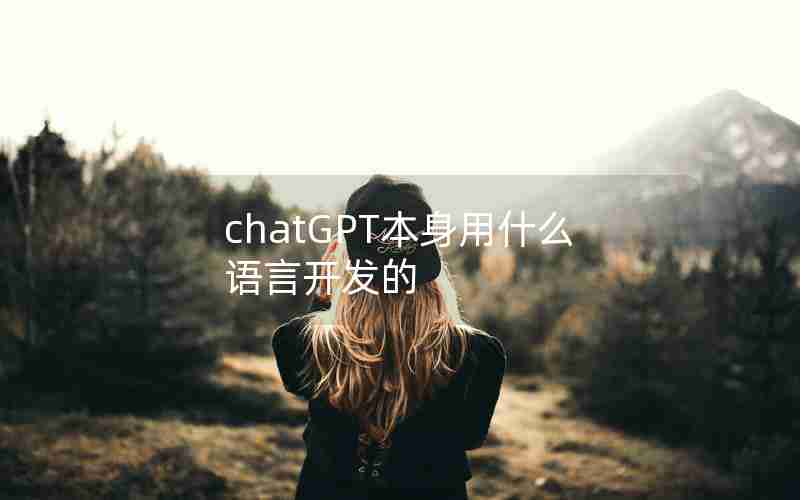 chatGPT本身用什么语言开发的