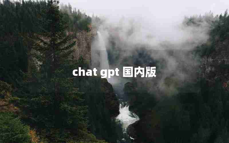 chat gpt 国内版 chat gpt 国内版