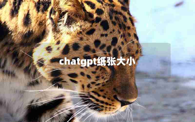 chatgpt纸张大小