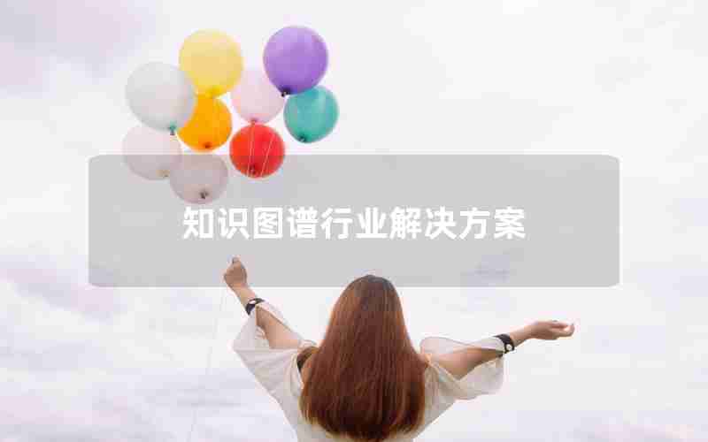 知识图谱行业解决方案