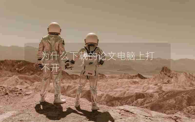 为什么下载的论文电脑上打不开