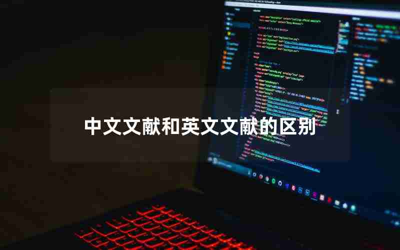 中文文献和英文文献的区别 中文文献和英文文献的区别