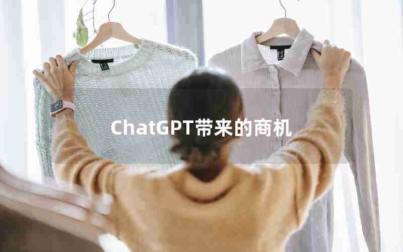 ChatGPT带来的商机 ChatGPT带来的商机