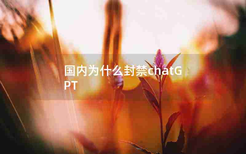 国内为什么封禁chatGPT