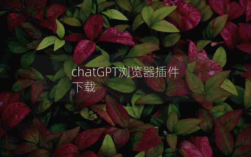 chatGPT浏览器插件下载 chatGPT浏览器插件下载