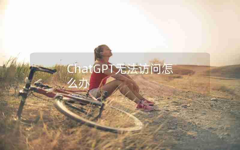ChatGPT无法访问怎么办