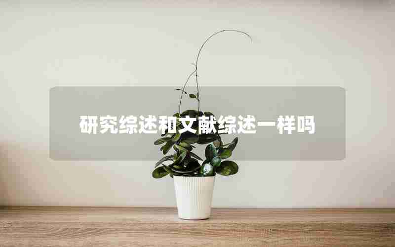 研究综述和文献综述一样吗 研究综述和文献综述一样吗