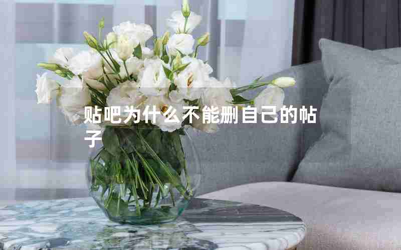 贴吧为什么不能删自己的帖子