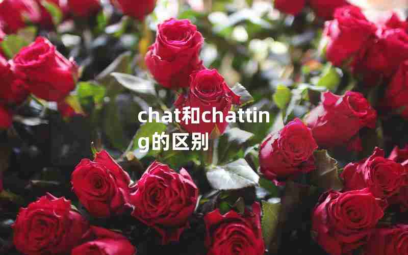 chat和chatting的区别