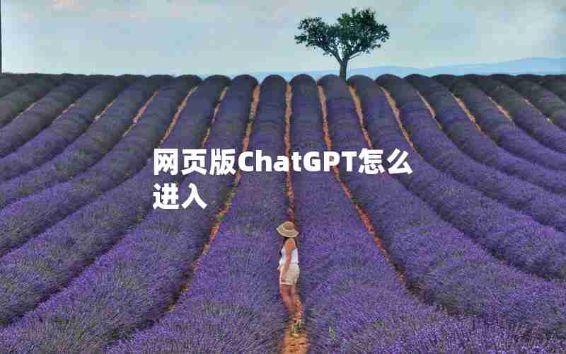 网页版ChatGPT怎么进入