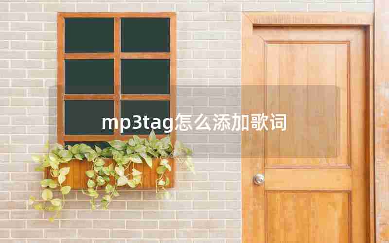 mp3tag怎么添加歌词