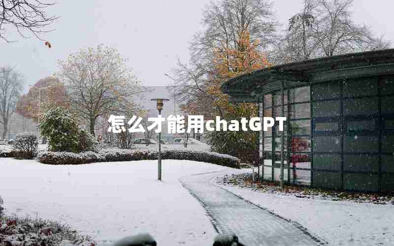 怎么才能用chatGPT 怎么才能用chatGPT