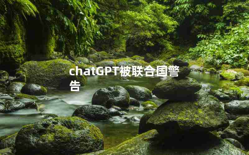 chatGPT被联合国警告 chatGPT被联合国警告